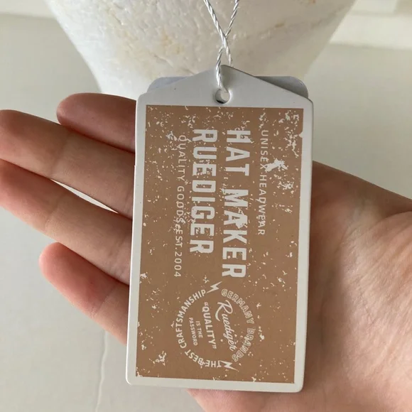 NWOT Free People x Ruediger Outback Charm Felt 100% Wool Brown Hat Sz M - Picture 7 of 9